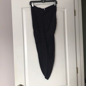 Black Asymmetrical Free People Skirt - Size M